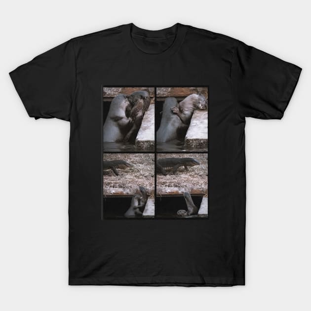 Funny otter couple in the lake T-Shirt by Miracle Clo
